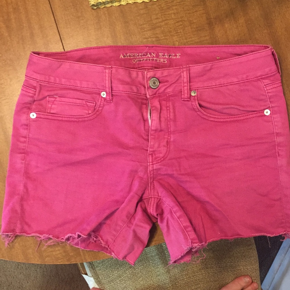 American Eagle pink shorts size 12